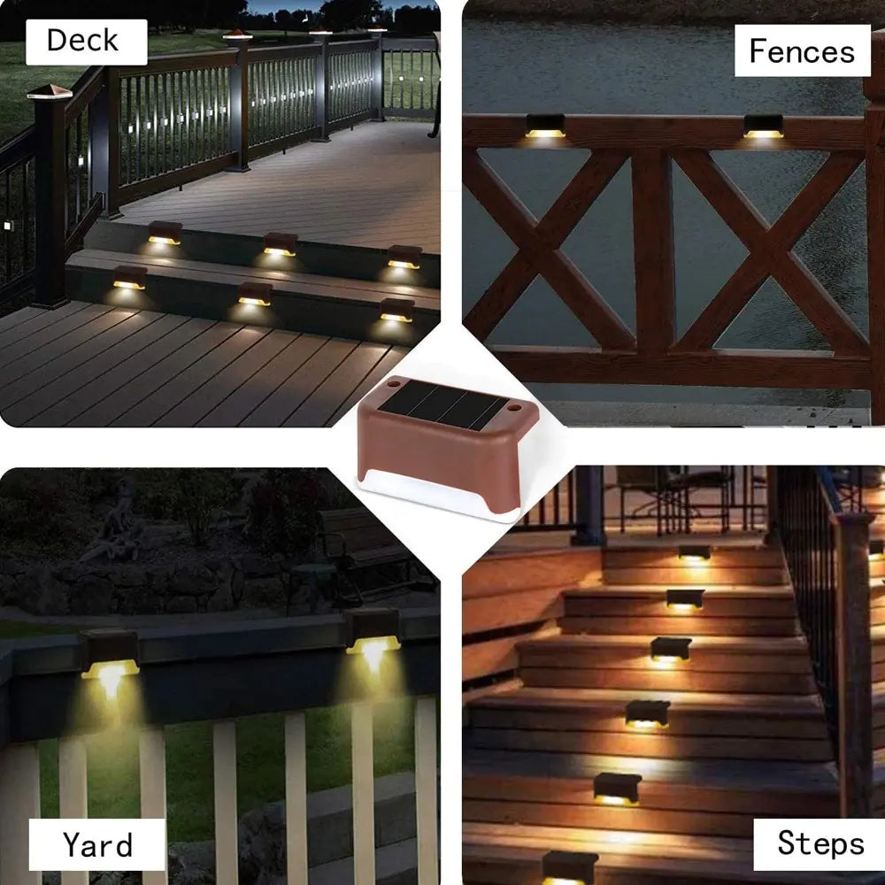 Beautiful Outdoor Solar Lit Waterproof Garden Stairs