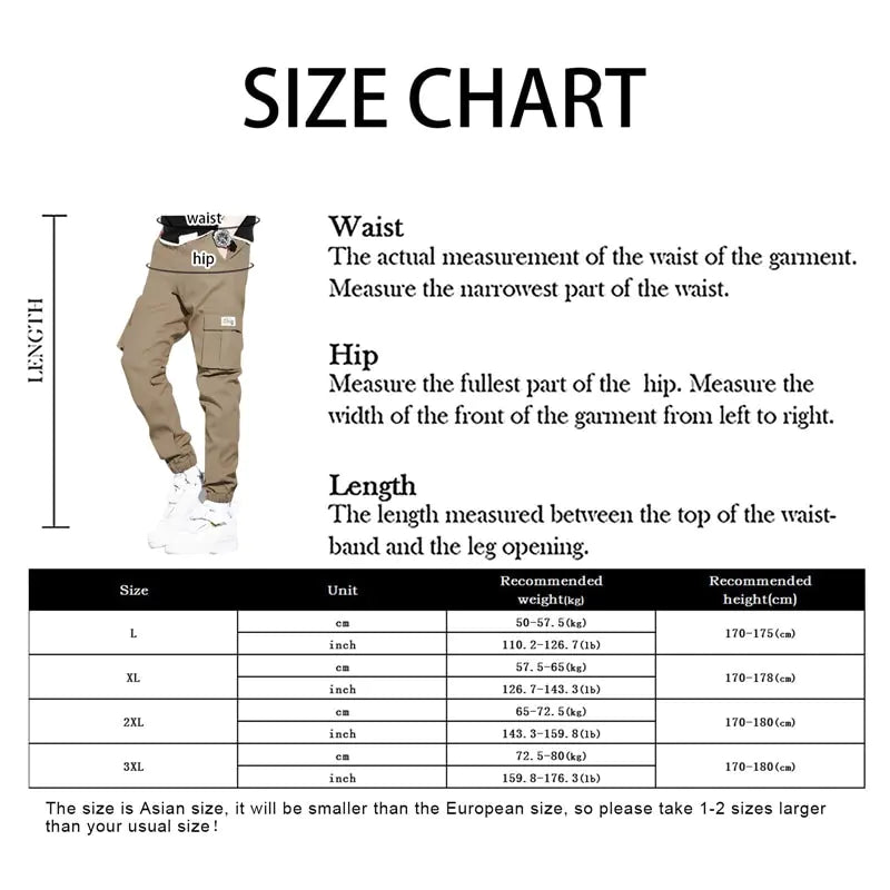 Thick Warm Fleece Cargo Pants (3 shades)