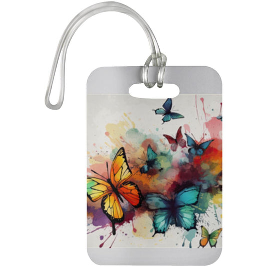 Luggage Tag - Watercolor Butterflies