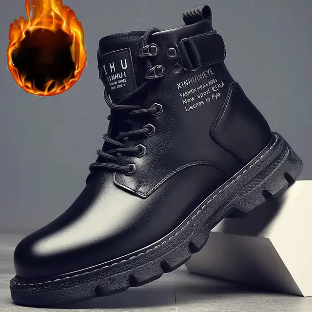 (Unisex) Fashionable Leather High Top Winter Boots