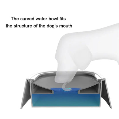 Versatile Pet Floating Bowl with Reservoir