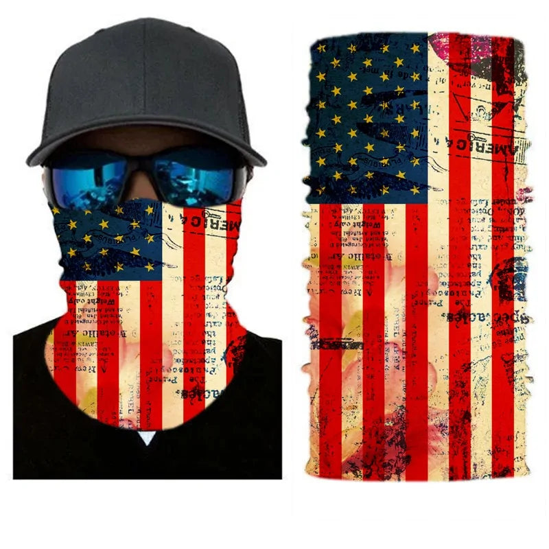 Flag Face Bandana: Multi-functional Outdoor Accessory