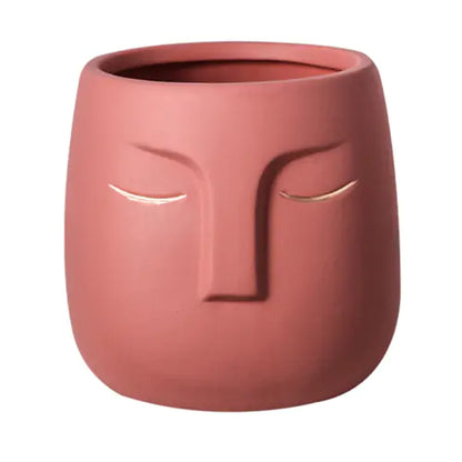 Ceramic Face Living Room Vase (various colors)