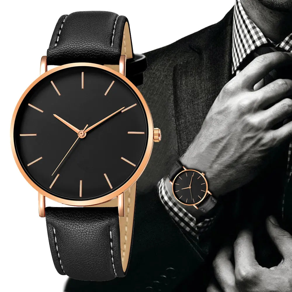 Simple Leather Luxury Watches (various colors)