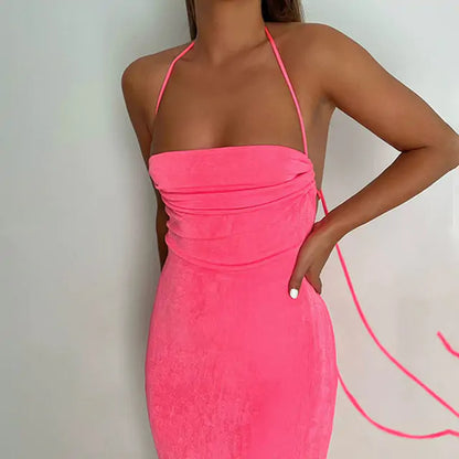 Spaghetti Strap Slim Dress (various colors)