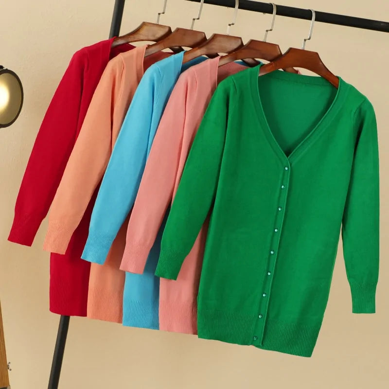 V-neck Woman Cardigan (various colors)