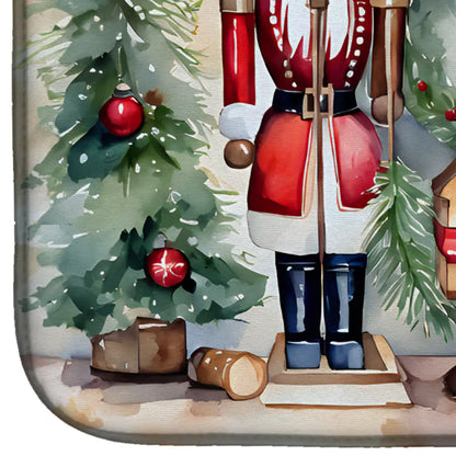 Christmas Nutcrackers Dish Drying Mat