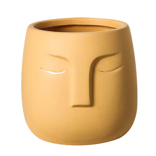 Ceramic Face Living Room Vase (various colors)