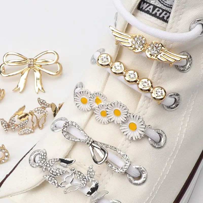 Metal Shoe Rhinestone Charms for Sneakers