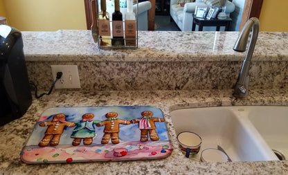 Christmas Gingerbread Dish Drying Mat