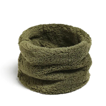 Solid Thick Plush Ring Scarf (various colors)