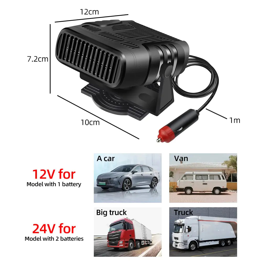 Portable Car Heater/Cooler & Defroster