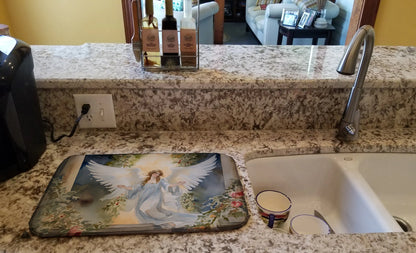 Christmas Angel Dish Drying Mat
