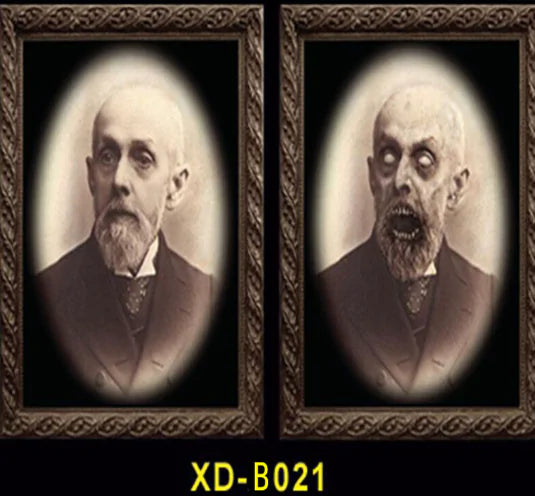 3D Halloween Face Changing Ghost Portrait