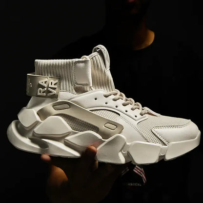 Men's High-top Sneakers - Fashionable Chunky Shoes