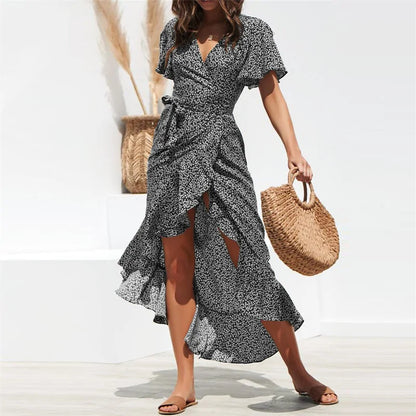 Summer Beach Maxi Dress (black or green)