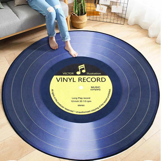 Vinyl Record Printed Rugs (various sizes & colors)