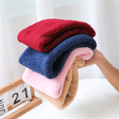 Solid Thick Plush Ring Scarf (various colors)