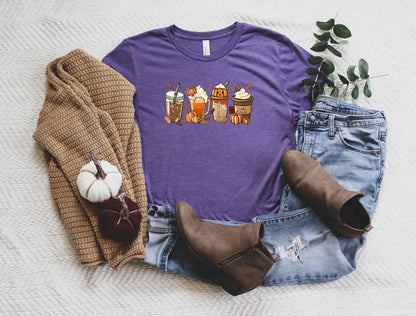 Fall Coffee Shirt, Fall Latte Shirt