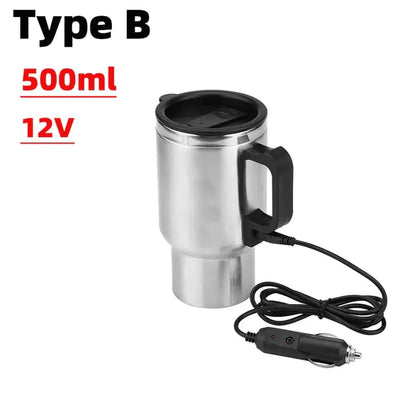 Heated Smart Mug With Electric Temp Control (black, white or silver)