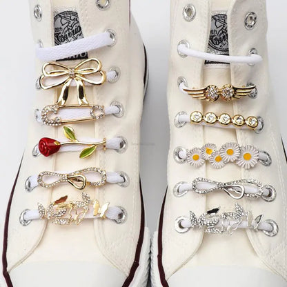 Metal Shoe Rhinestone Charms for Sneakers