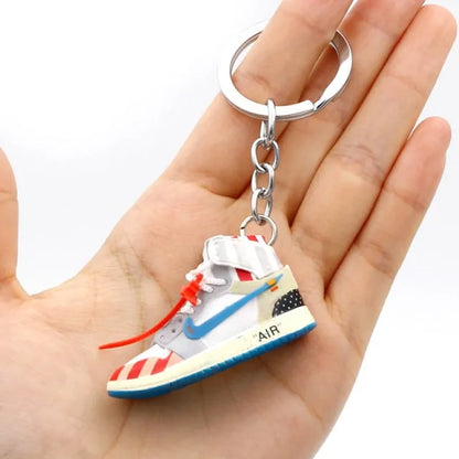 3D Sneaker Shoe Keychains