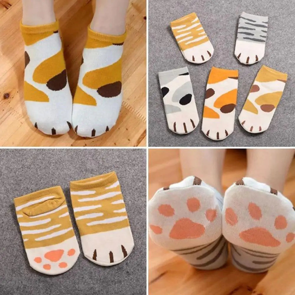 Children's Cartoon Cute Cats Paw Socks