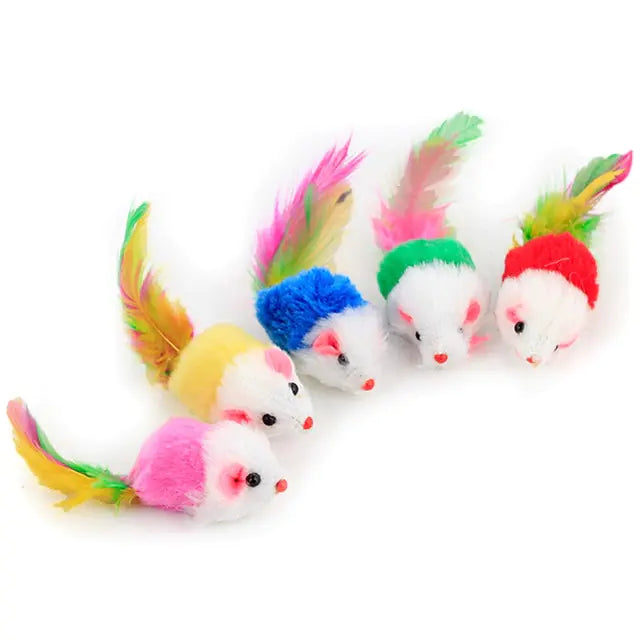 Cat Toys - Variety of Feathers, Wands, Bells & Mice