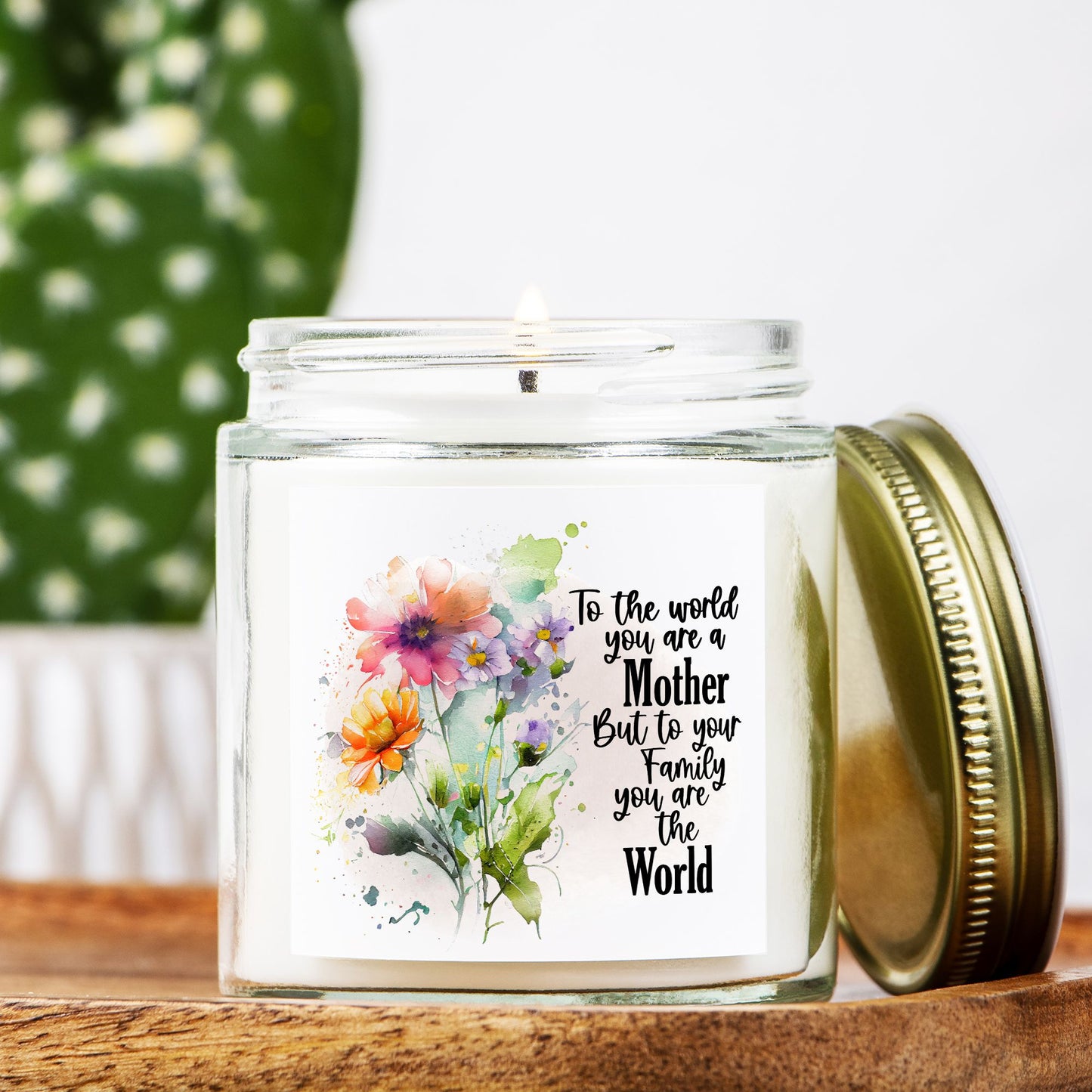 Candle - Mother's Day, Clear Jar 4oz