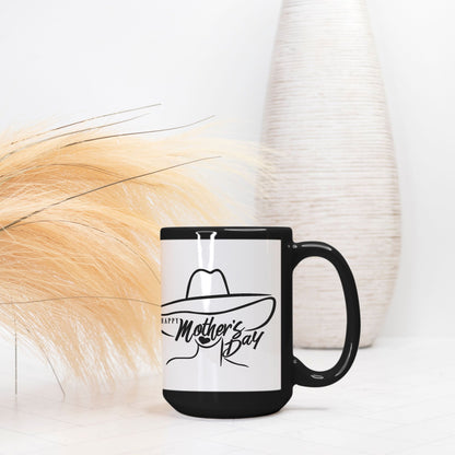 Mug - Mother's Day, White Hat, 15oz, Blk