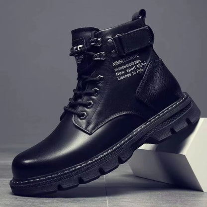 (Unisex) Fashionable Leather High Top Winter Boots