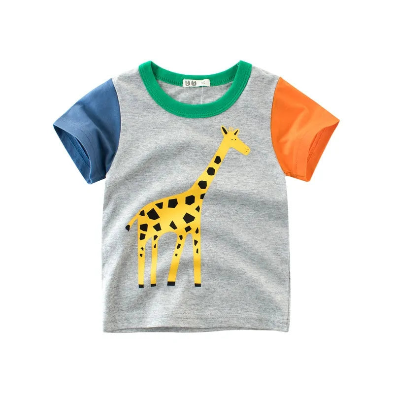 Children's Cartoon Short Sleeve T-Shirt