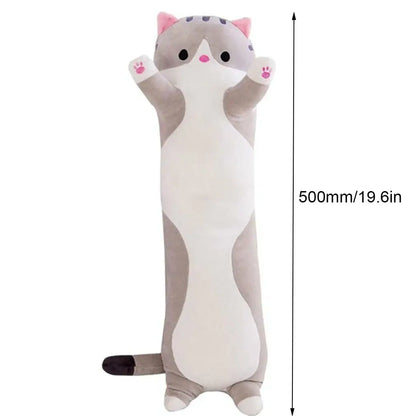 Cuddly Cat Side-Sleeper Body Pillow