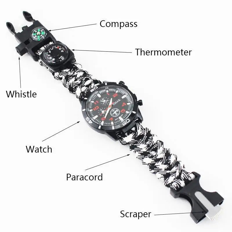 5 In 1 Multi Tool Survival Watch (various colors)