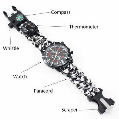 5 In 1 Multi Tool Survival Watch (various colors)