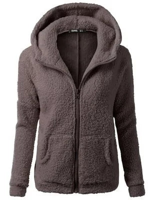 OLGITUM Women's Hooded Fleece Jacket (various colors)