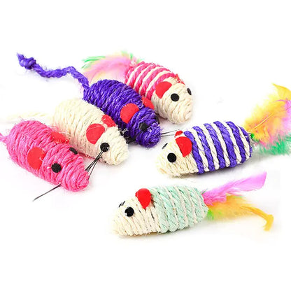 Cat Toys - Variety of Feathers, Wands, Bells & Mice