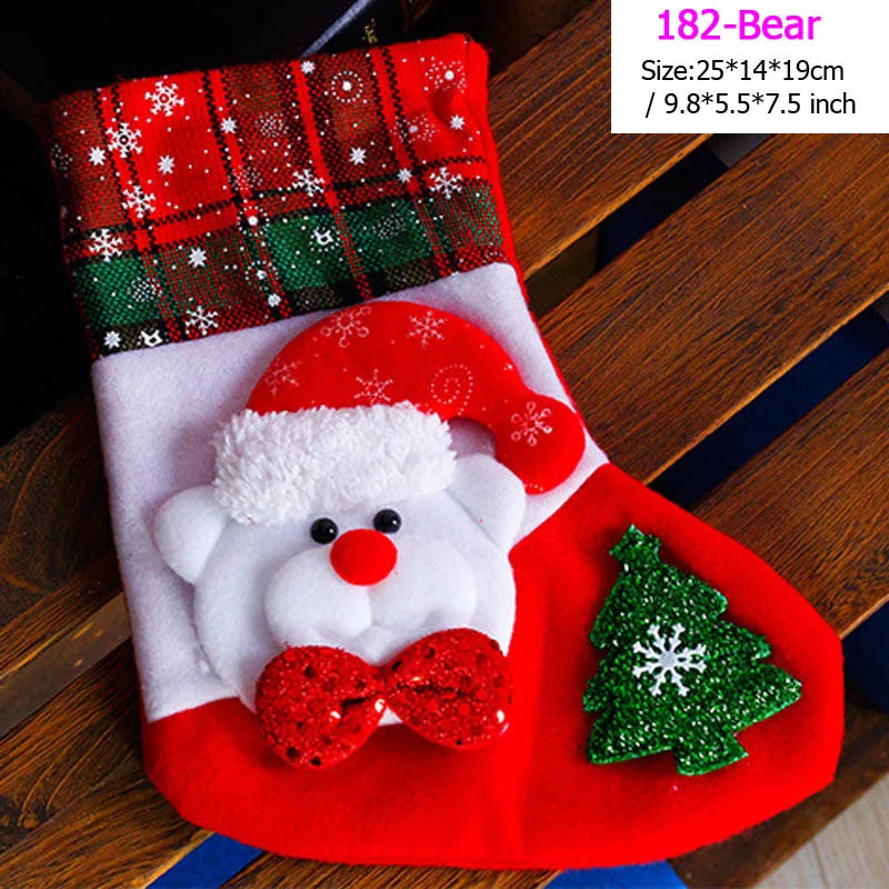 22 Different Christmas Stockings (Santas, Snowmen, Bears...)