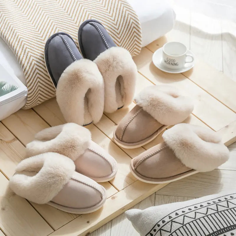 Winter Warm Home Fur Slippers Women (unisex)