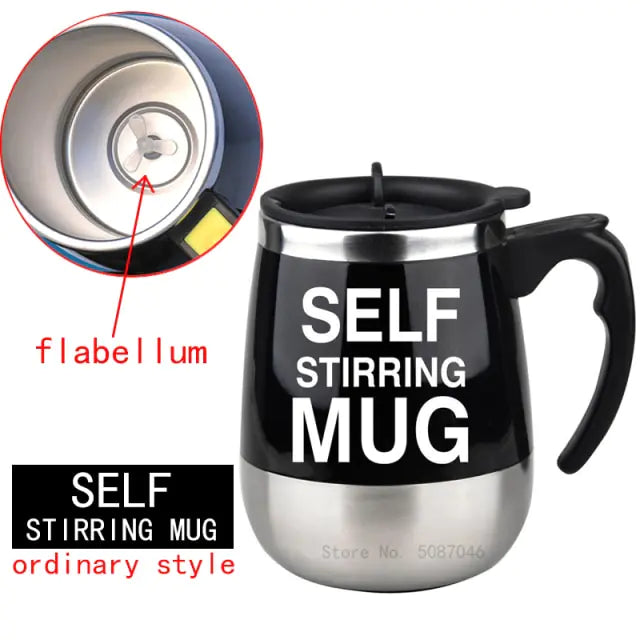 Self Stirring Magnetic Mug (various styles)