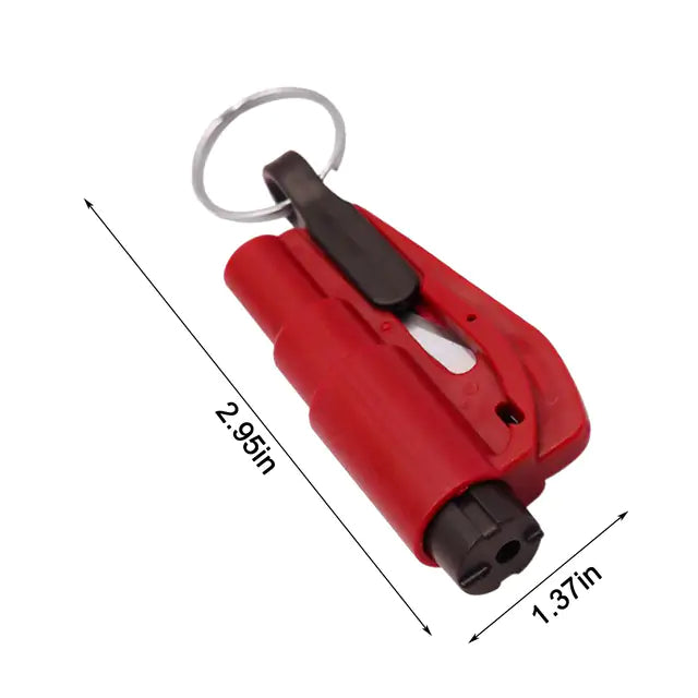 2 in 1 Car Safety Hammer Keychain