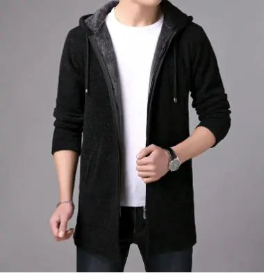 Men's Casual Knitted Fleece Cardigan Sweater (various colors)
