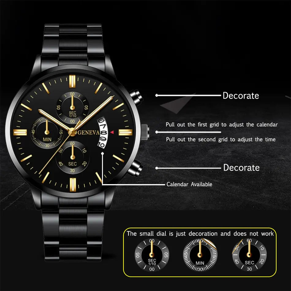 Fashion Men Stainless Steel Watch (various styles)