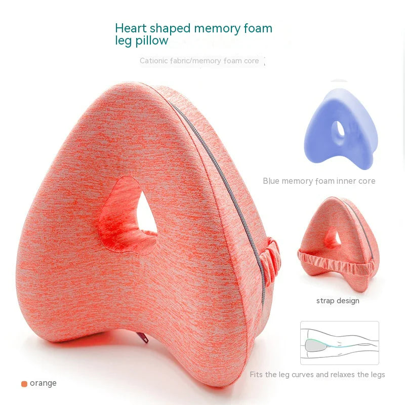 Heart-Shaped Memory Foam Contour Legacy Leg Pillow
