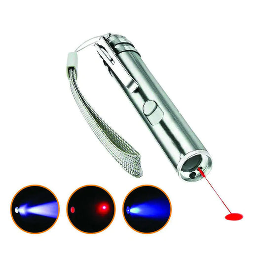 Mini Flashlight, UV Detector, Cat Laser Light, USB Rechargeable