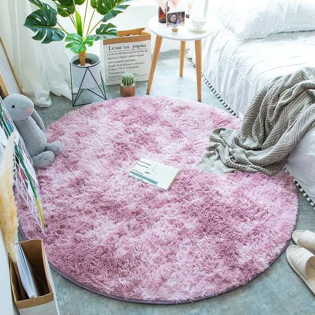 Warm Thick Round Rugs