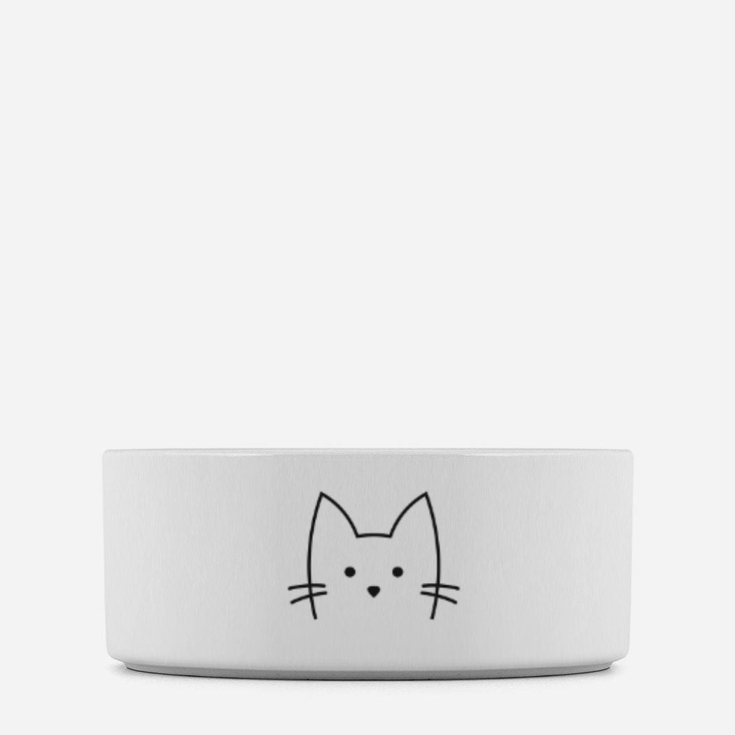 Pet Bowl  - blank stare cat