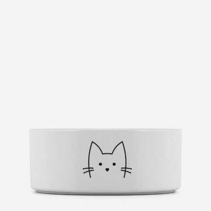 Pet Bowl  - blank stare cat