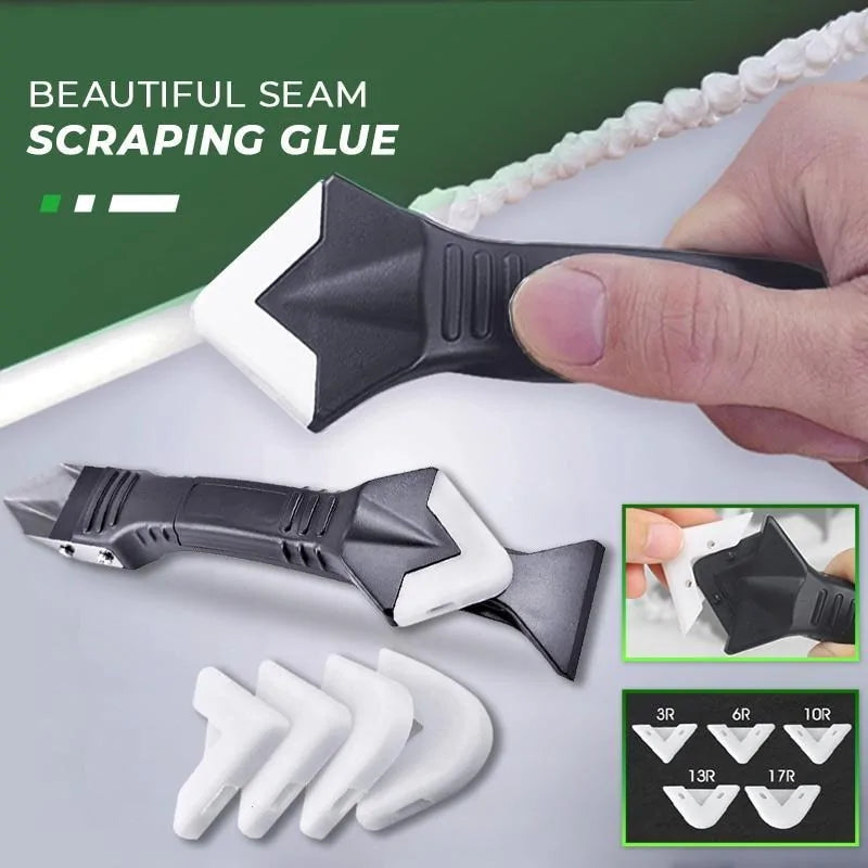 3-in-1 Silicone Caulking Tool Scraper