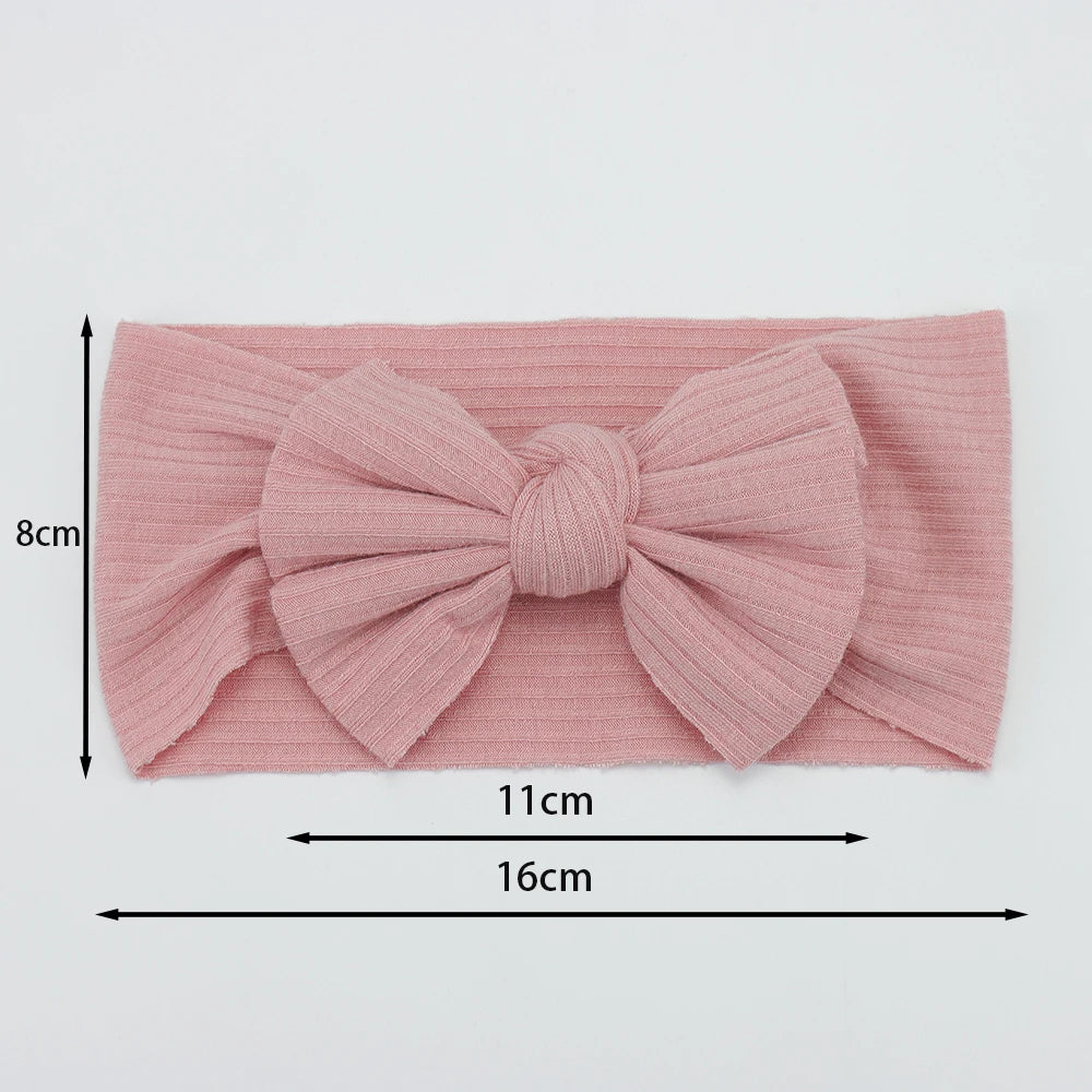 3Pcs/Lot Knit Baby Headband Bow Set (various colors)